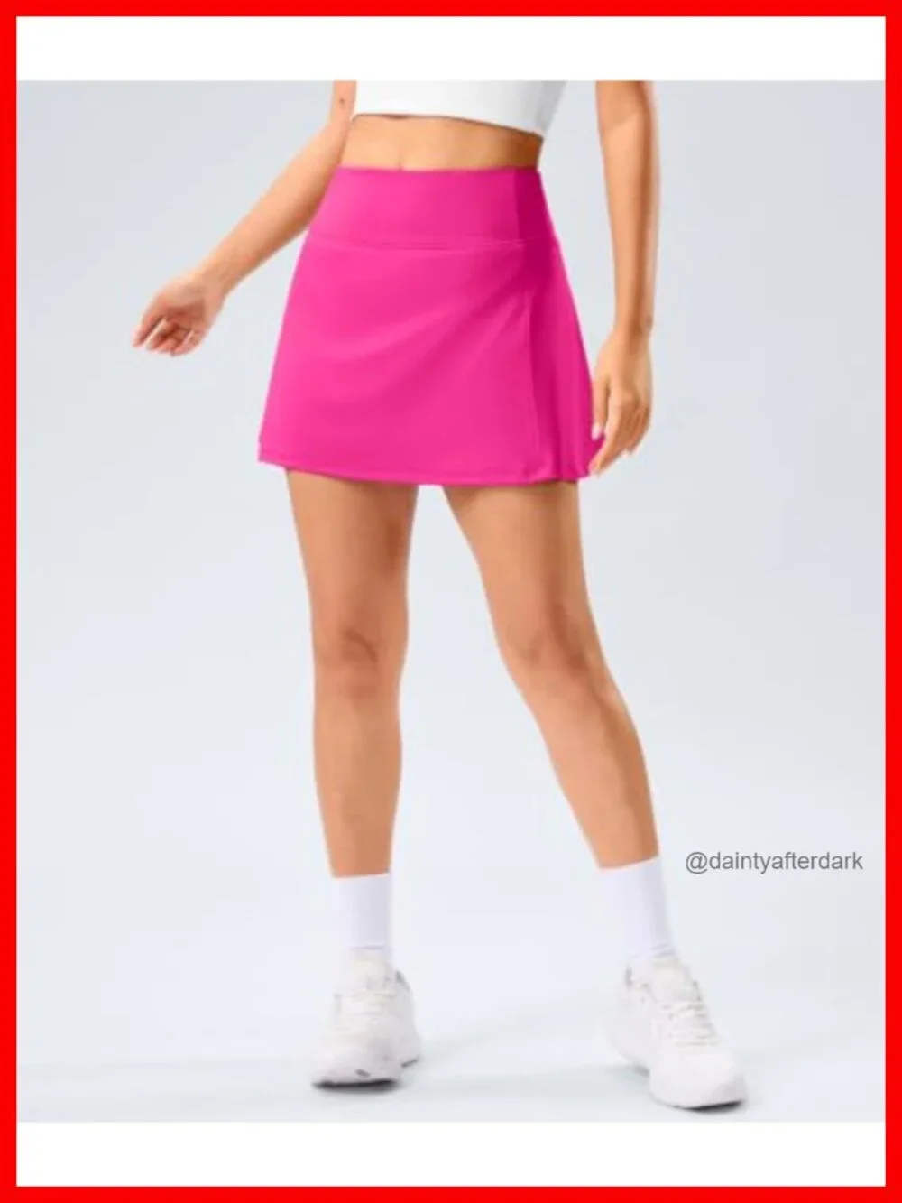 Women's Pleated Tennis Golf Skort High Waisted Stretch Athletic Skirt with